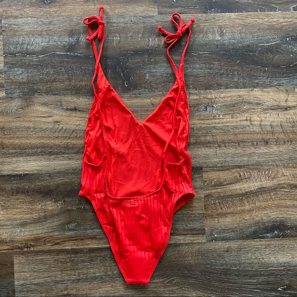 NWT Billabong Sunny Rib Red One Piece Swimsuit - Picture 13 of 14